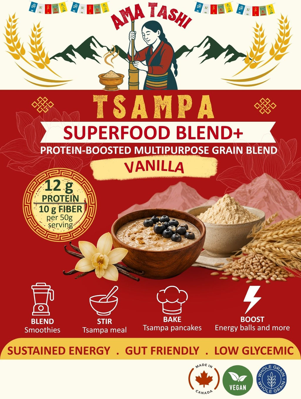 Vanilla Tsampa Superfood Blend+