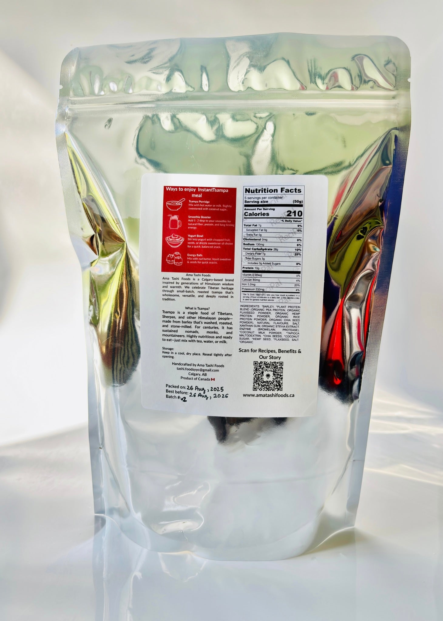 Instant Tsampa Meal - Vanilla Protein